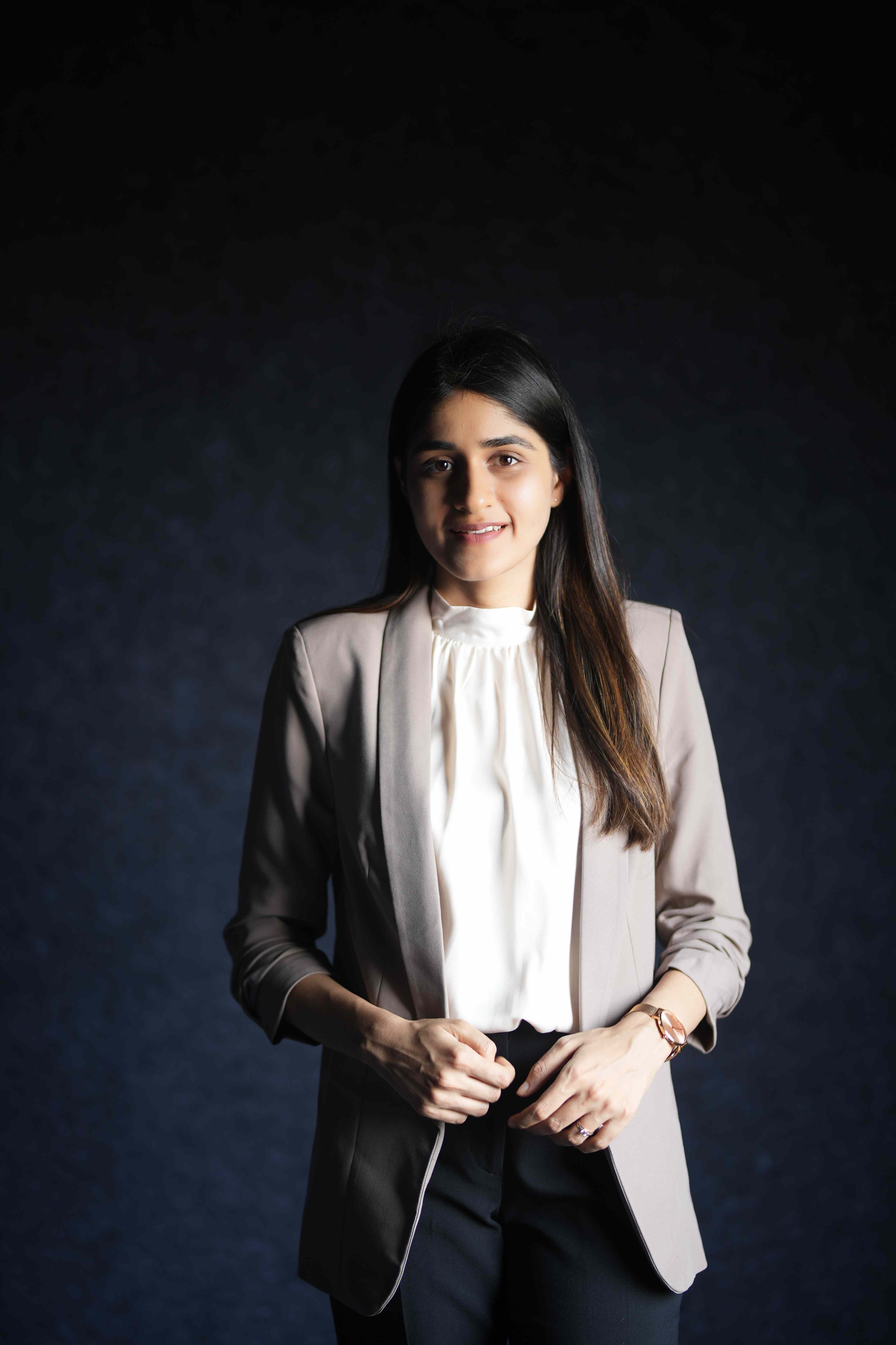 Dr. Priyanka Chhabada Sadhwani in professional attire